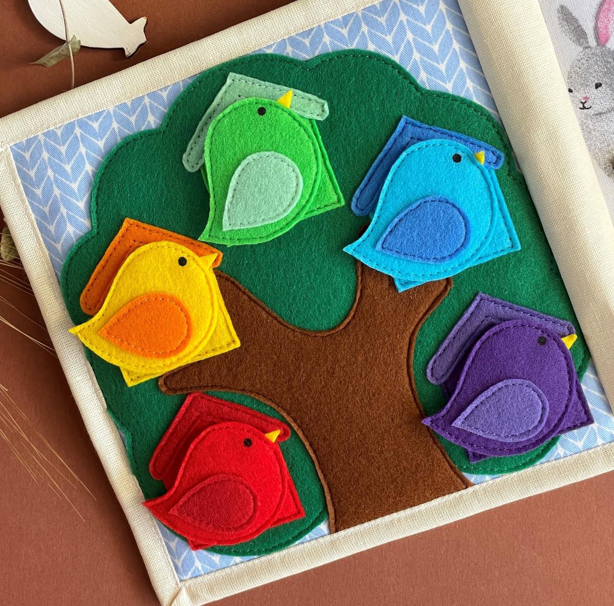 Pagina attività sensoriale "Gli uccelli colorati"